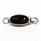 Tiny dark topaz clasp
