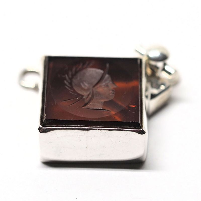 Carnelian Roman warrior intaglio clasp