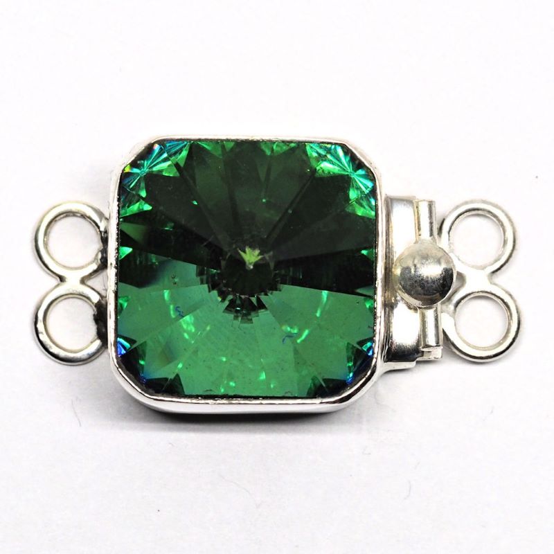 Gold sphinx Swarovski square clasp