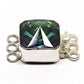 Gold sphinx Swarovski square clasp