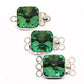 Gold sphinx Swarovski square clasp