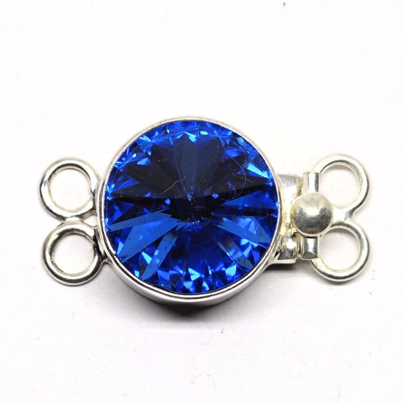 Swarovski sapphire clasp