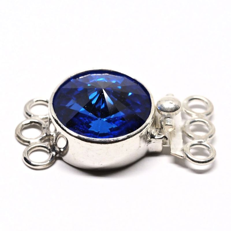 Swarovski sapphire clasp