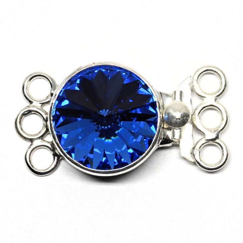 Swarovski sapphire clasp
