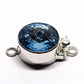 Aquamarine Swarovski clasp