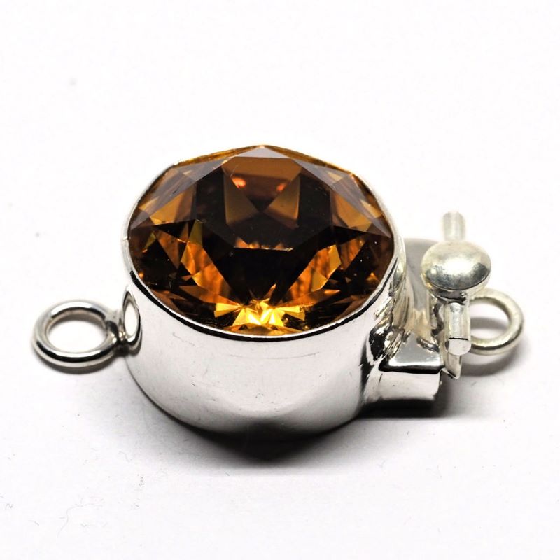 Topaz dentelles Swarovksi clasp