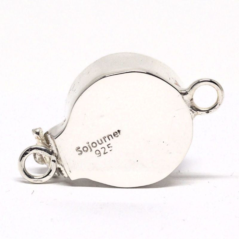 Crystal heliotrope Swarovski clasp