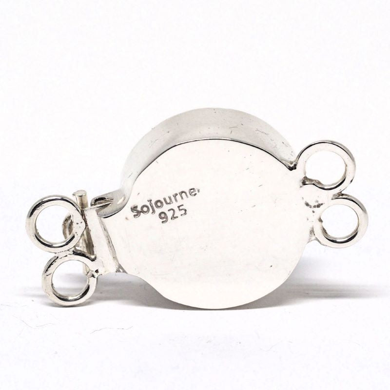 Crystal heliotrope Swarovski clasp