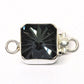 Swarovski inverted square seal clasp