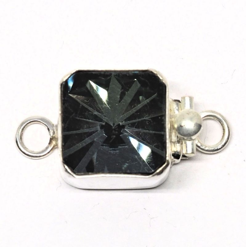 Swarovski inverted square seal clasp