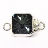 Swarovski inverted square seal clasp