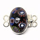 Two-ring German mosaic clasp