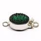 Emerald pebble clasp