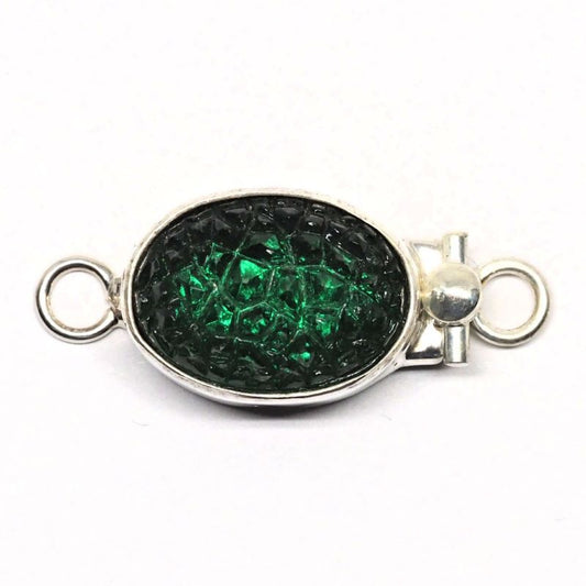 Emerald pebble clasp