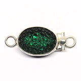 Emerald pebble clasp