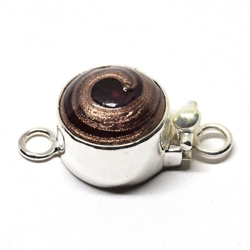 Venetian copper swirl clasp