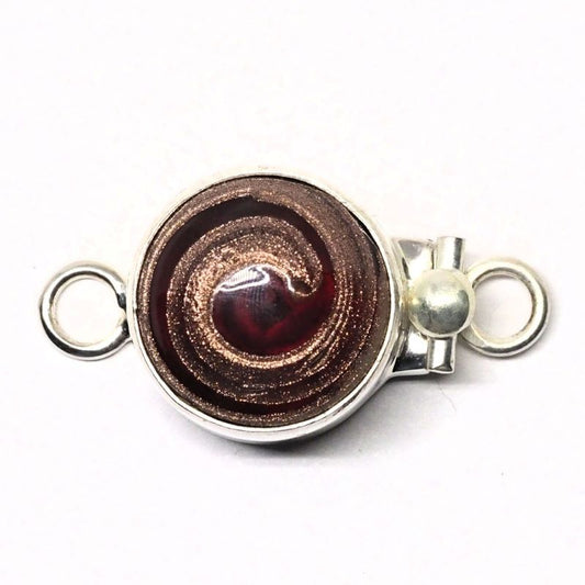 Venetian copper swirl clasp