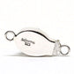 Oval blue swirl clasp