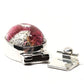 Dark rose silver foil clasp