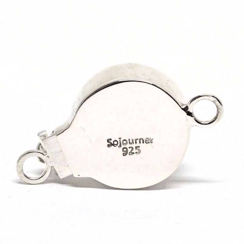 Aquamarine foil clasp