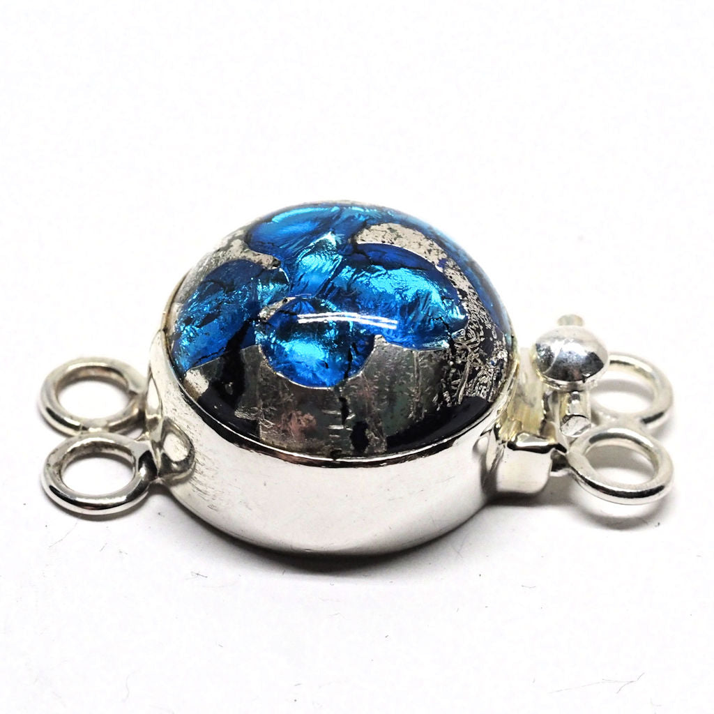 Aquamarine foil clasp