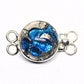 Aquamarine foil clasp