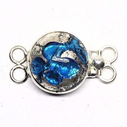 Aquamarine foil clasp