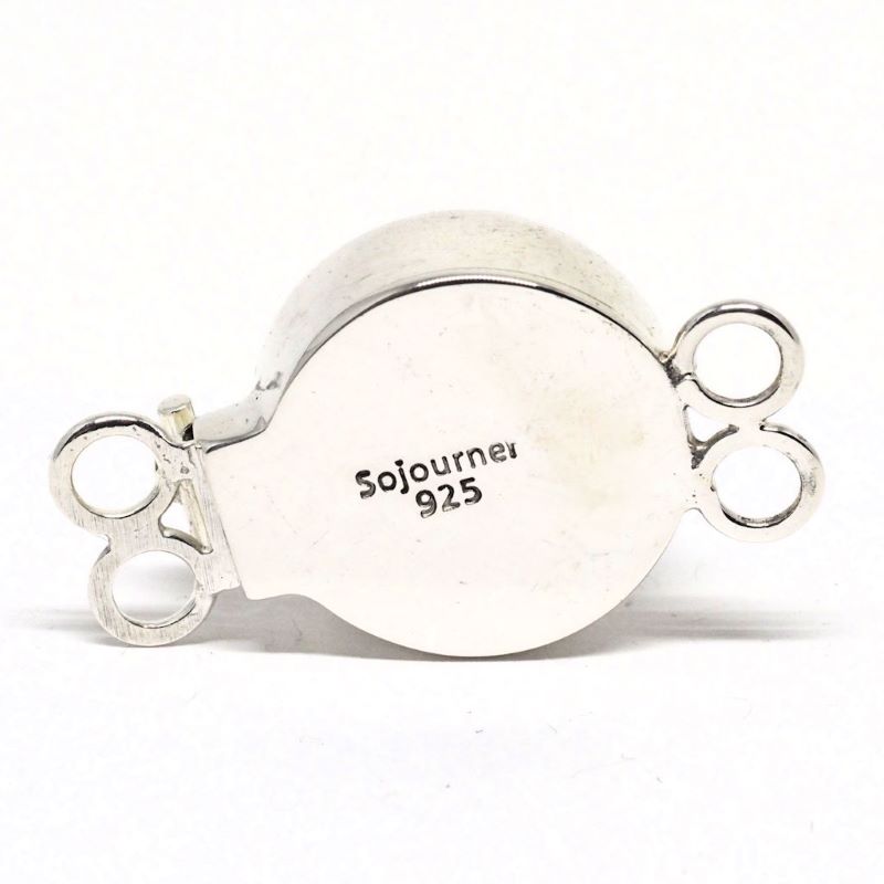Aquamarine foil clasp