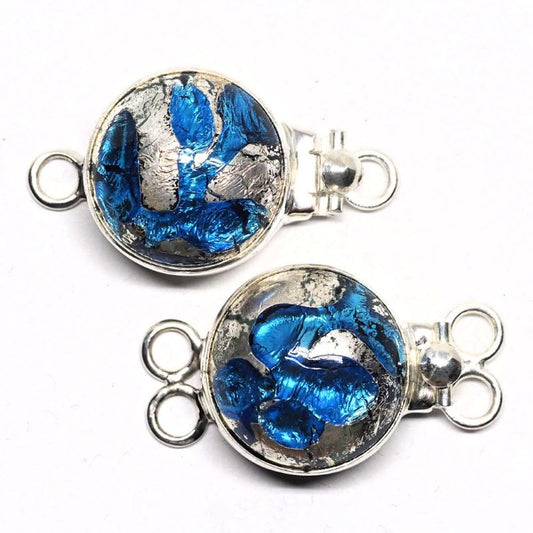 Aquamarine foil clasp