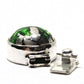 Emerald and silver clasp