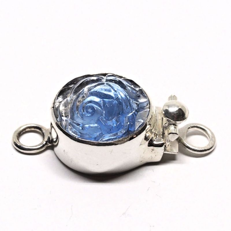 Sapphire rose cloud clasp