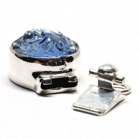 Sapphire rose cloud clasp