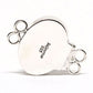 Emerald silver foil bracelet clasp