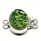 Green tendril bracelet clasp