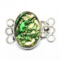 Green tendril bracelet clasp