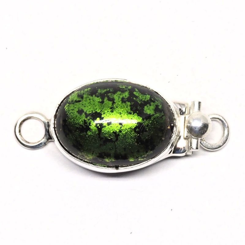 Bright olivine clasp