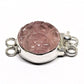Rose pink carved clasp