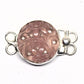 Rose pink carved clasp