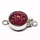 Red baroque stone clasp