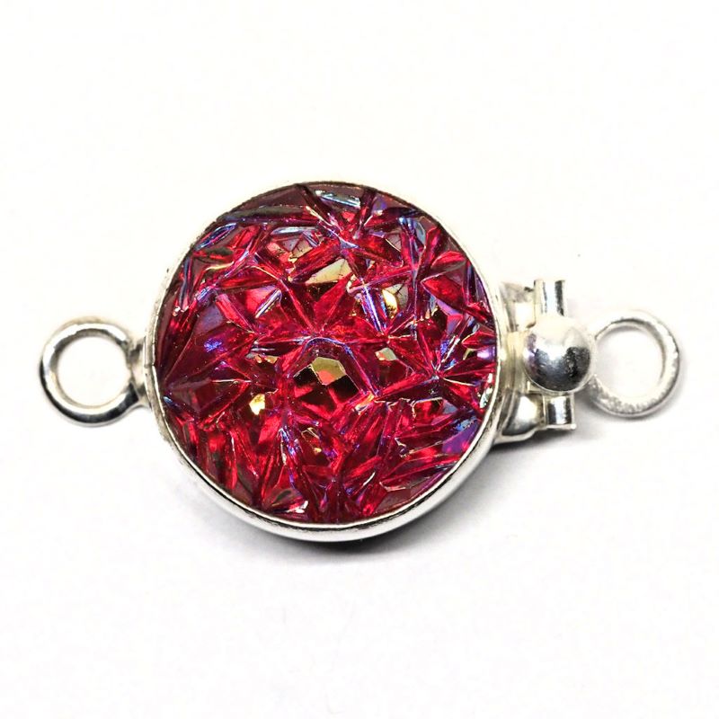 Red baroque stone clasp