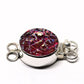 Red baroque stone clasp
