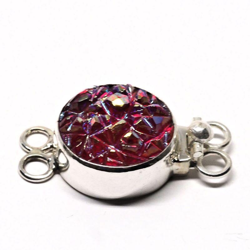 Red baroque stone clasp