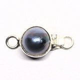 Tiny gray pearl clasp