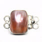 Rectangular pink pearl bracelet clasp