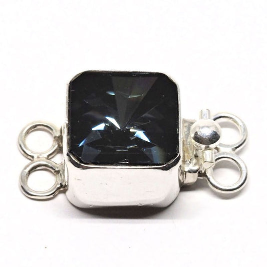 Swarovski blue Montana square clasp