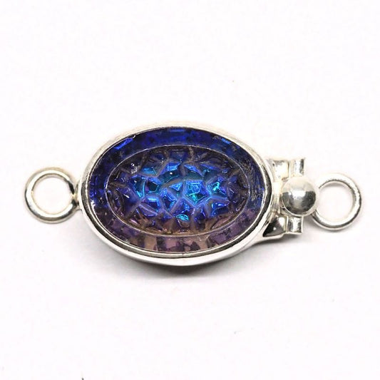 Heliotrope rock stone clasp