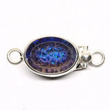 Heliotrope rock stone clasp
