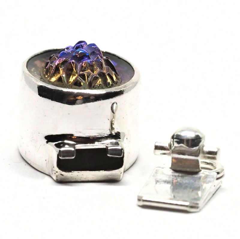 Heliotrope rock stone clasp