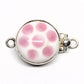 Pink polka dot clasp