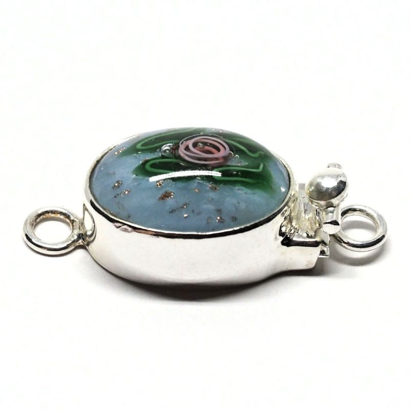 Czech lampwork clasp